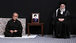 مسعود پزشکیان و علی خامنه‌ای