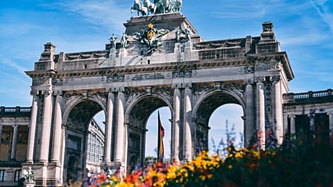 The Parc du Cinquantenaire in Brussels, Belgium