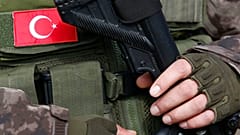 FILE: A Turkish special forcers police officer in Kilis, 27 January 2018