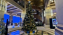 El árbol de Navidad del Espacio Movistar.