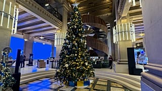 El árbol de Navidad del Espacio Movistar.