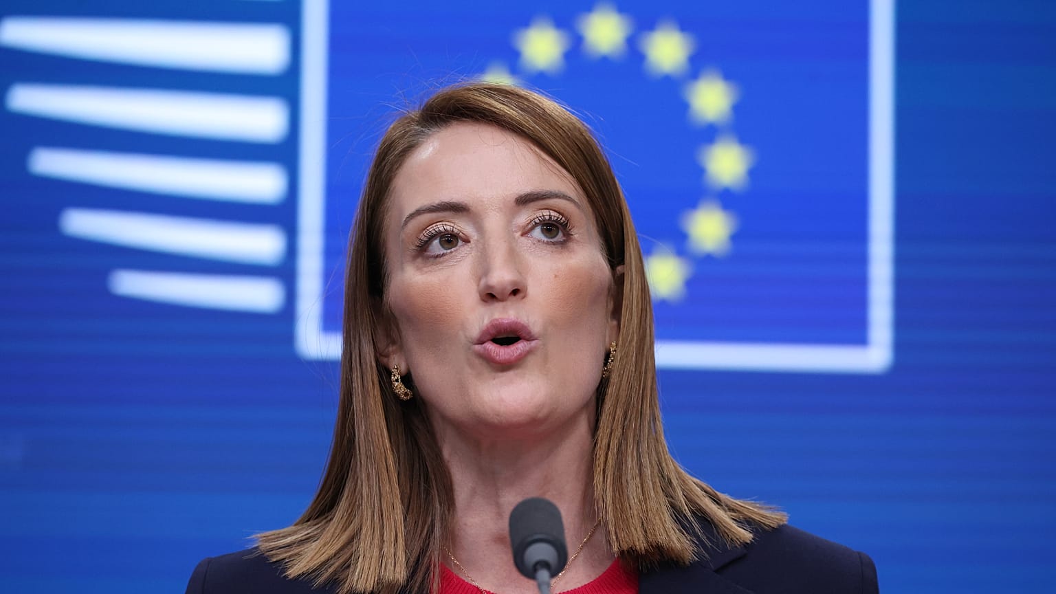 Roberta Metsola is president of the European Parliament since 2022