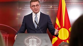 North Macedonia's Prime Minister Hristijan Mickoski 