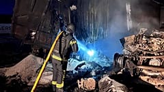 Последствия российского удара по портовой инфраструктуре в Одесской области Украины