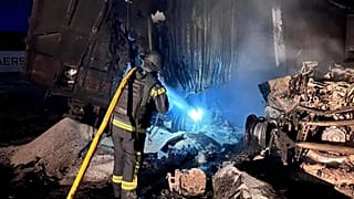 Последствия российского удара по портовой инфраструктуре в Одесской области Украины