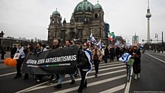 Tüntetés Berlinben az antiszemitizmus ellen