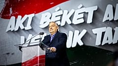 Viktor Orban lors du "rassemblement anti-guerre" à Szeged, 20.12.2025.