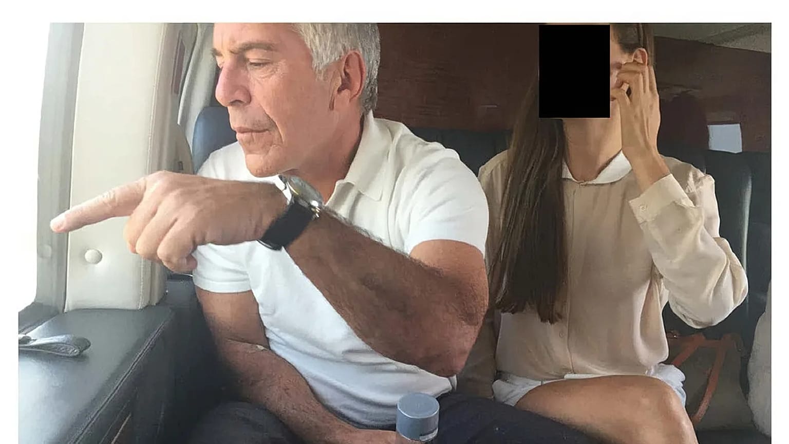 This undated redacted photo released by Democrats on the House Oversight Committee Thursday, Dec. 18, 2025, shows Jeffrey Epstein. 