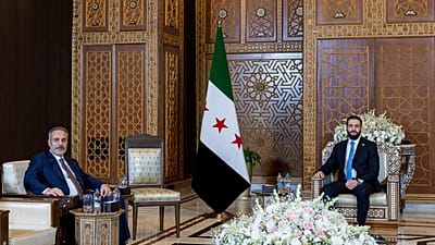 صورة أرشيفية- للقاء الشرع مع فيدان