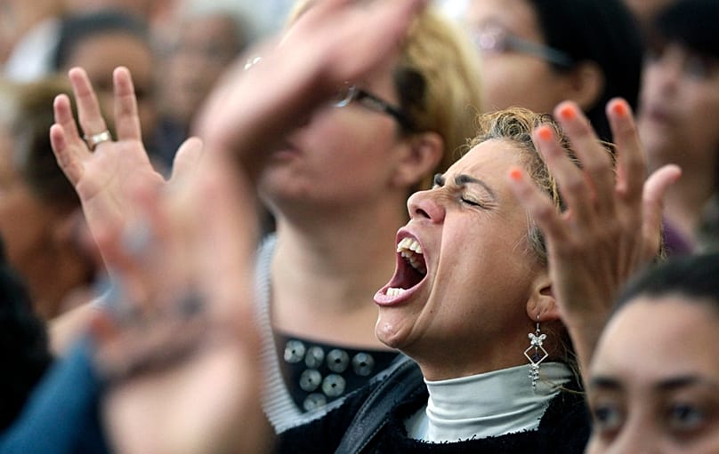 Egy új katolikus templom megnyitója São Paulóban, 2012. november 3-án