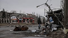 DOSSIER : Ruines de ce qui était la ville de Kostyantynivka, site de batailles intenses avec les troupes russes dans la région de Donetsk, 20 décembre 2025