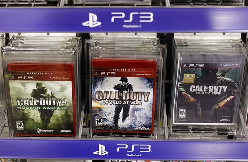 FILE: Three versions of Activision's best selling Call of Duty games