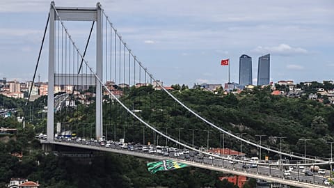 ARŞİV: Fatih Sultan Mehmet Köprüsü trafiği / 25 Haziran 2018 