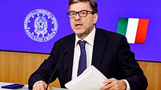 Il ministro dell'Economia italiano Giancarlo Giorgetti