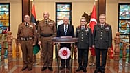 Millî Savunma Bakanı Yaşar Güler ile Libya Genelkurmay Başkanı Muhammed Al-Haddad ile beraberlerindeki askeri heyetler / 23 Aralık 2025 Salı