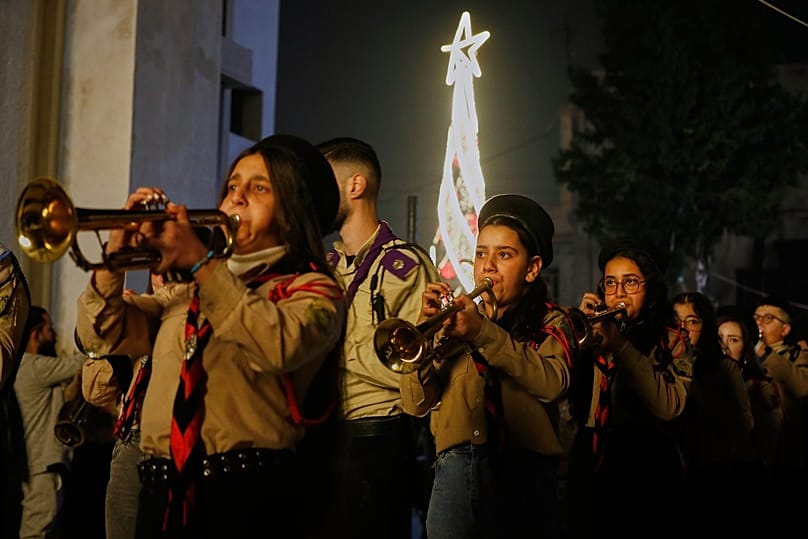 Η μπάντα της ενορίας του προφήτη Ηλία στη Δαμασκό