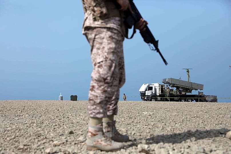 FILE: A part of Iranian navy drill in the Gulf of Oman and the Indian Ocean, 21 August 2025