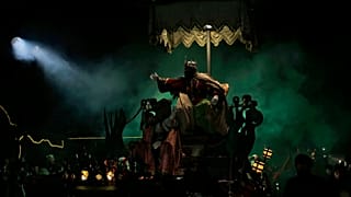 Una carroza lleva al rey Baltasar. Archivo.