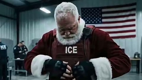 ICE AI Santa video blasted online as 'disgusting' 