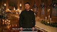 Zelenski durante su discurso de Nochebuena el 24 de diciemrbe de 2025.