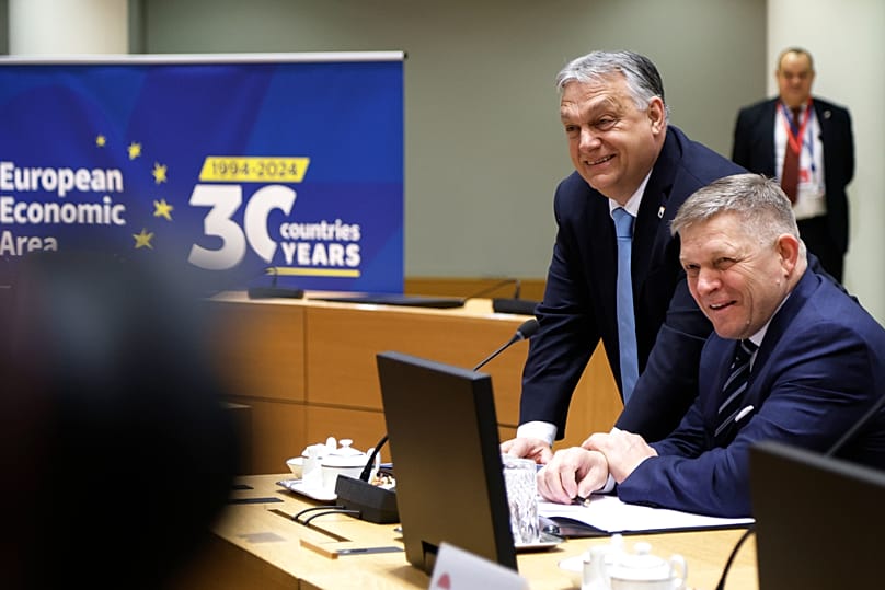 Orbán Viktor magyar és Robert Fico szlovák miniszterelnök