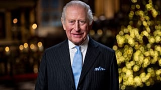 Britain's King Charles III during the recording of his Christmas message in the Lady Chapel of Westminster Abbey, central London, Thursday Dec. 11, 2025.