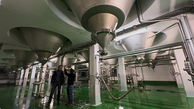 Hochskaliert wird in der Bierbrauerei.