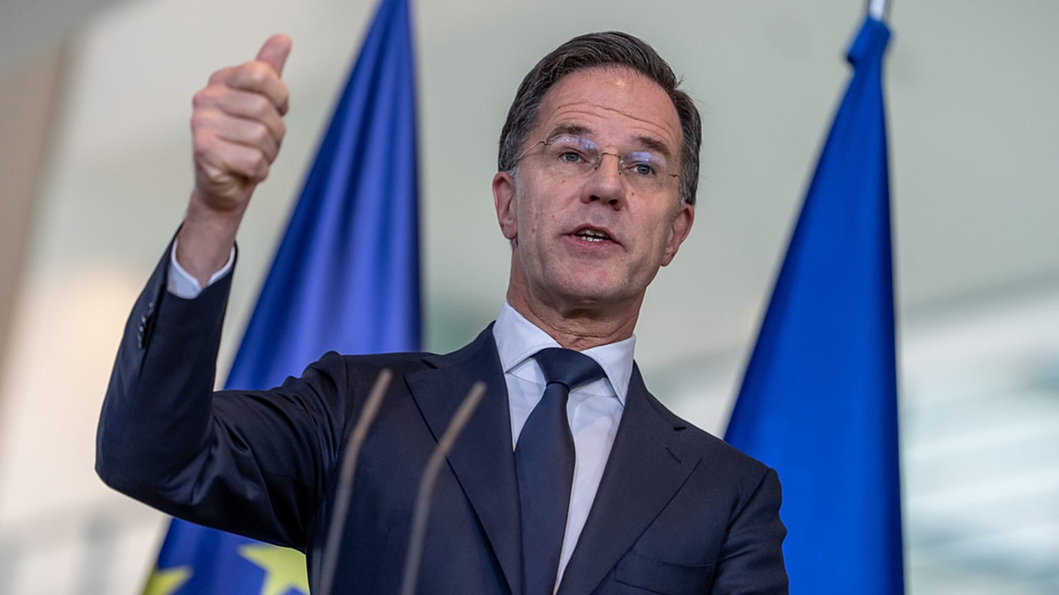 NATO-Chef Mark Rutte in Berlin am 11. Dezember 2025