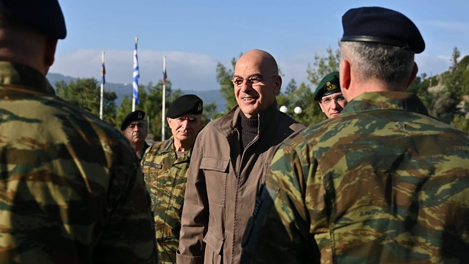 Ο Νίκος Δένδιας στην Σάμο