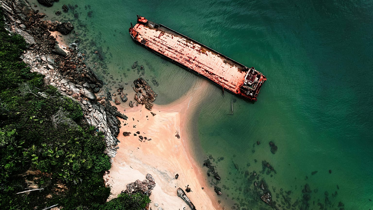 In Malaysia gestrandetes Schiff, Illustrative file image