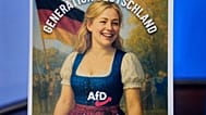 Almanya'da aşırı sağ AfD'nin bir afişi