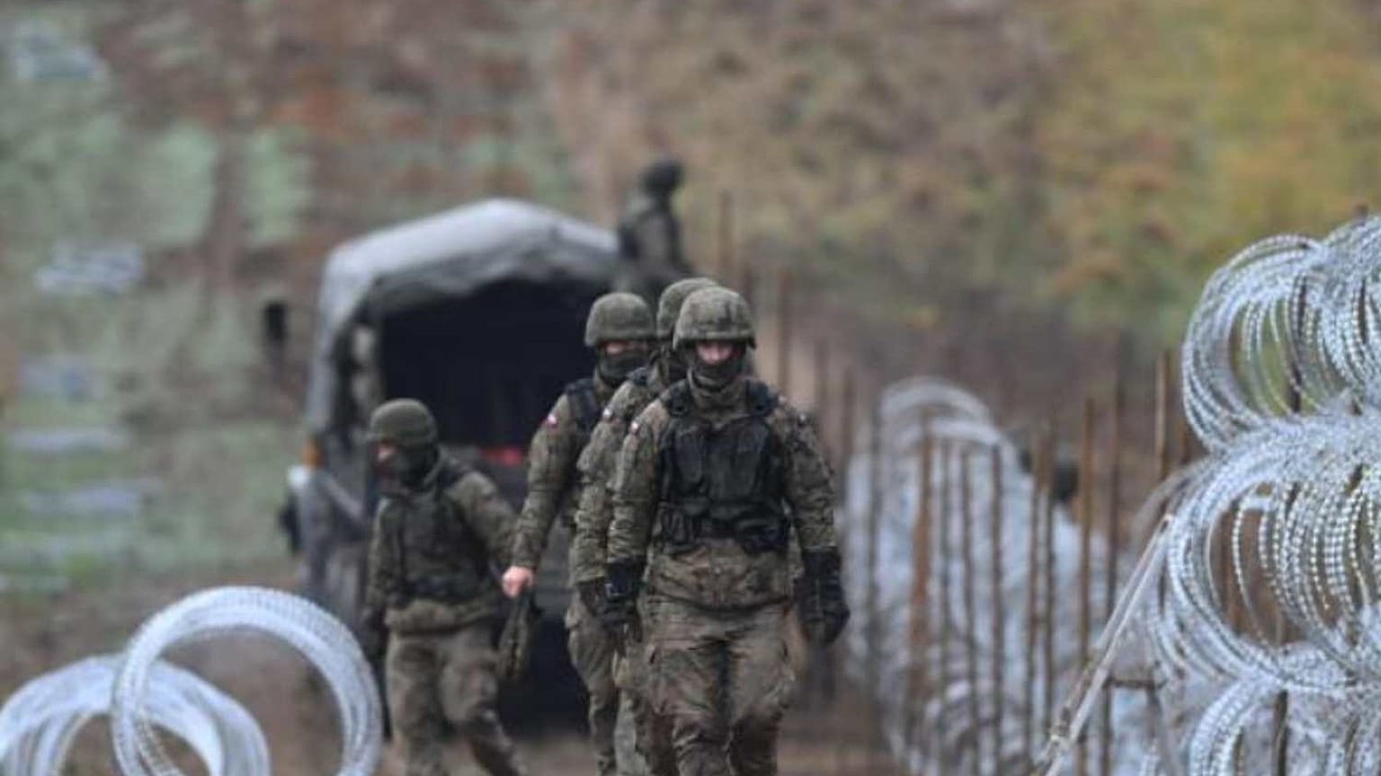 Rusya sınırındaki Polonyalı askerler