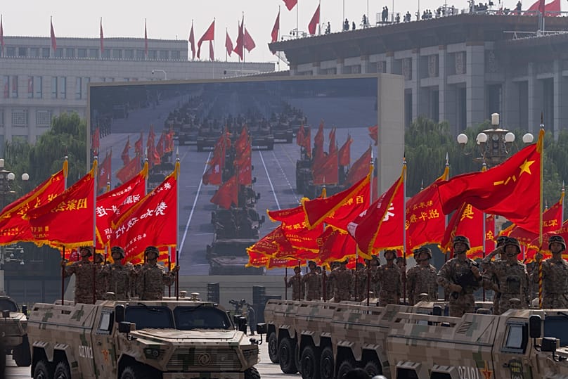Military personnel take part in a parade to commemorate the 80th anniversary of Japan's World War II in Beijing, 3 September, 2025