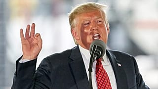 US-Präsident Donald Trump sprach bei Southwest Iowa Renewable Energy, einem Ethanolproduzenten, in Council Bluffs, Iowa. Am Dienstag, dem elften Juni 2019.