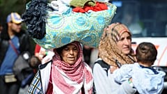 Syrische Flüchtlinge in München, 13. September 2015