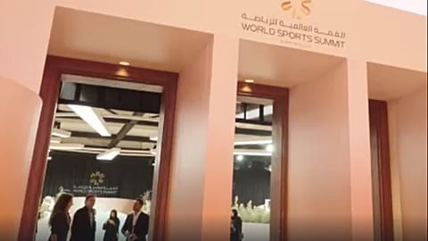 Sede de la Cumbre Mundial del Deporte 2025, en Dubái, Emiratos Árabes Unidos.