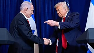 نشست مطبوعاتی ترامپ و نتانیاهو