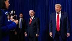 ABD Başkanı Donald Trump, İsrail Başbakanı Binyamin Netanyahu ile birlikte Mar-a-Lago'da düzenlenen ortak basın toplantısında, 29 Aralık 2025