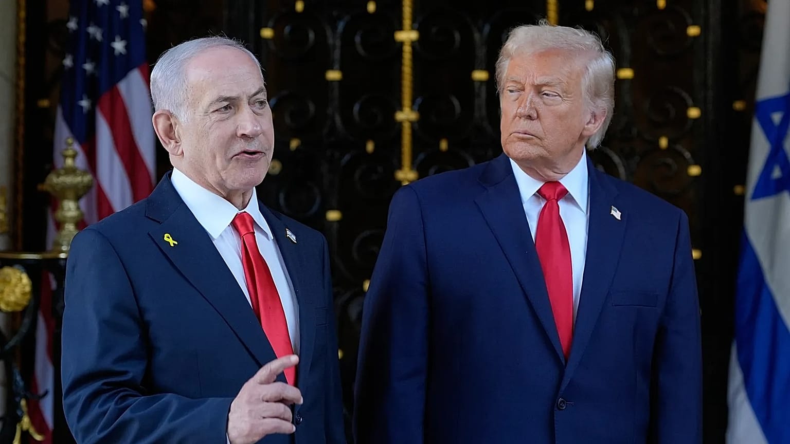 İsrail Başbakanı Binyamin Netanyahu ve ABD Başkanı Donald Trump, Washington D.C., 29 Aralık 2025.