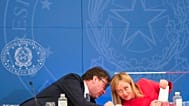 Il ministro dell'Economia Giancarlo Giorgetti e la premier Giorgia Meloni