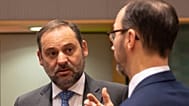 El ministro español José Luis Ábalos asiste a una reunión de ministros de Transporte de la UE en el edificio del Consejo de la UE en Bruselas, en diciembre de 2019.