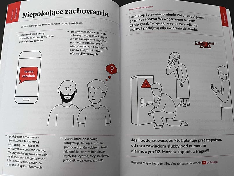 Interior de la 'Guía de seguridad'