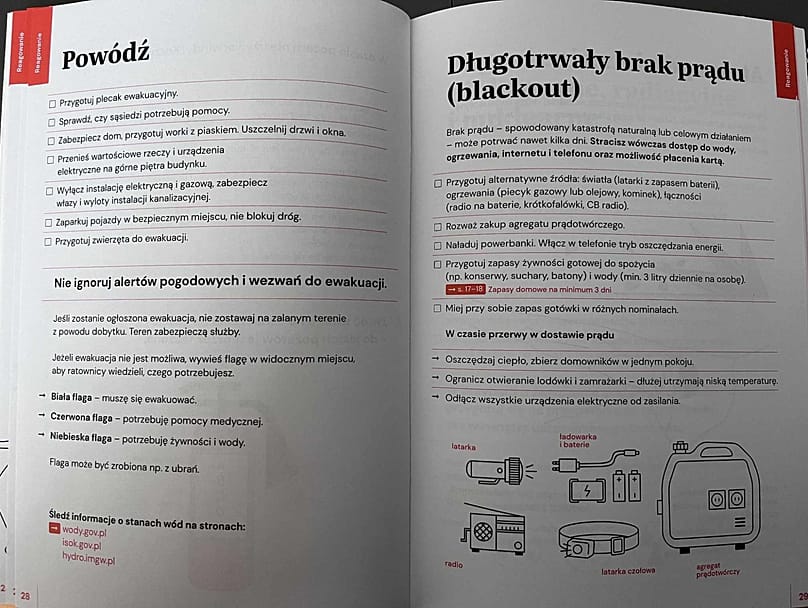 Praktische Tipps für den Ernstfall im polnischen "Sicherheitsleitfaden"
