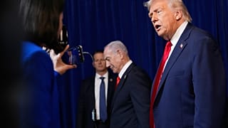 Donald Trump nach dem Treffen mit Benjamin Netanjahu