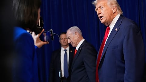 Ντόναλντ Τραμπ μετά τη συνάντηση με τον Μπέντζαμιν Νετανιάχου