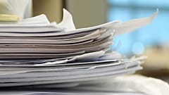 Στοίβα από έγγραφα εργασίας