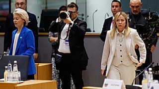 İtalya Başbakanı Giorgia Meloni, Brüksel'de düzenlenen AB Zirvesi'nde, 18 Aralık 2025