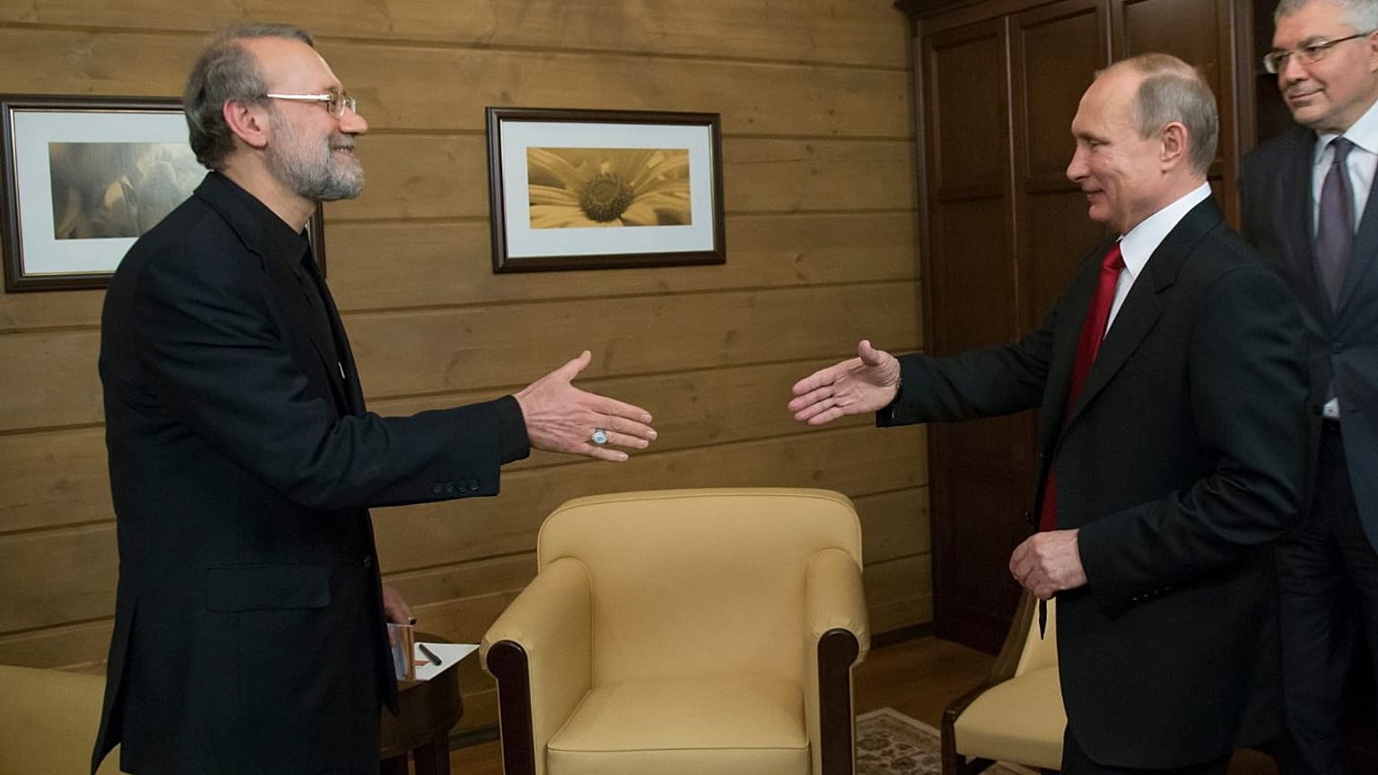 دیدار ولادمیر پوتین، رئيس جمهور روسیه با علی لاریجانی