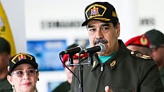 Nicolás Maduro hablando en un mitin.