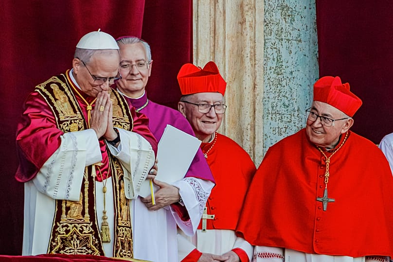 XIV. Leo kilép a tornácra